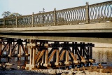Петровский мост с берега  Кронверки