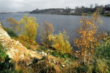 Осень на берегу Волхова у крепости