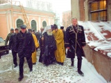 Владыко Владимир и Губернатор во время освящения часовни Андреевского собора